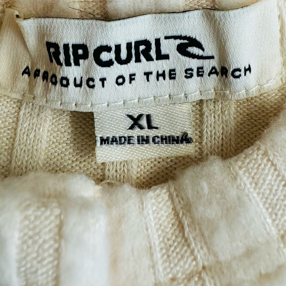 NWOT Rip Curl Cozy Jumpsuit- cream cozy fuzzy elastic waist ribbed .Size XL - Picture 7 of 14